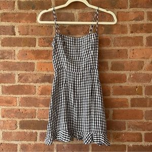 Reformation Gingham Linen Dress
